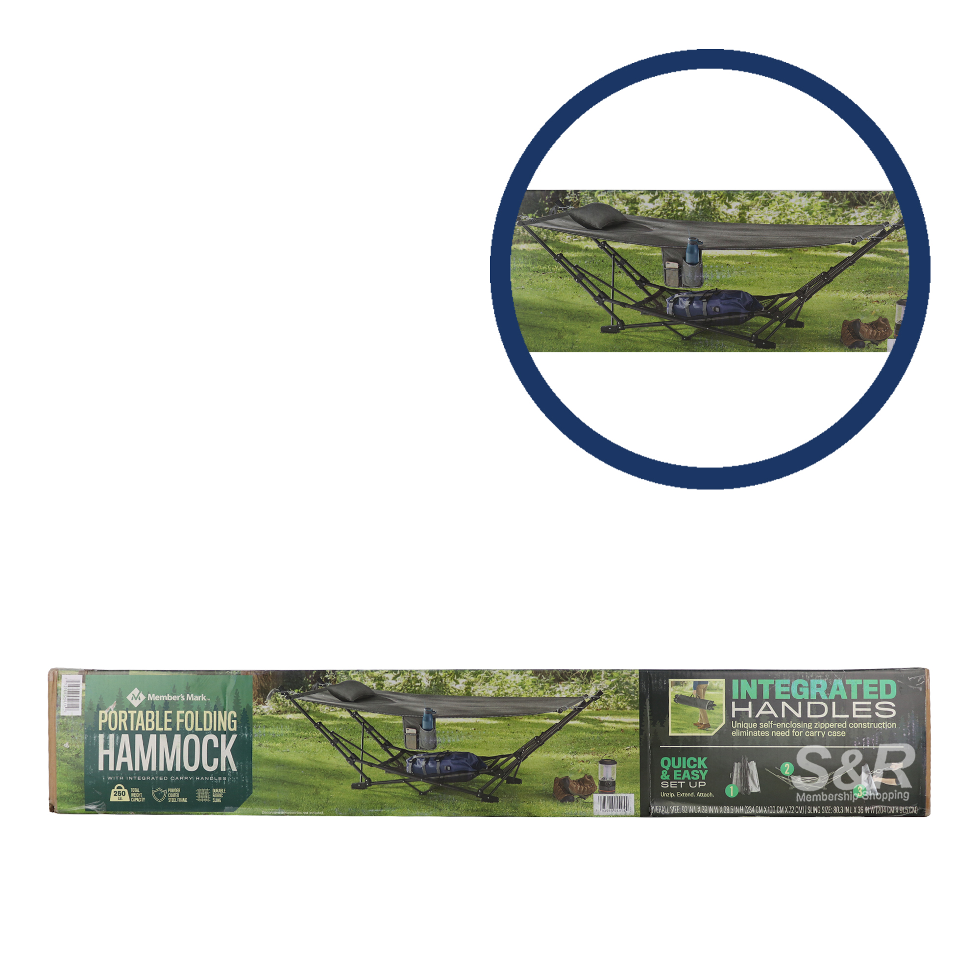 Member's Mark Portable Folding Hammock 1pc Member's Mark Portable Folding Hammock 1pc